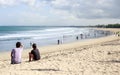 Lifestyle image of couple enjoys day at the beach