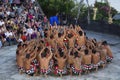 INDONESIA, BALI, May 2016, Dancers perform Kecak dance, form of Balinese dance and music drama that was developed in 1930s Royalty Free Stock Photo