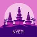 indonesia bali nyepi banner template