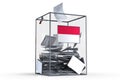 Indonesia - ballot box - election concept