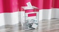 Indonesia - ballot box - voting, election concept