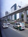 Indonesia Capital City, Jakarta City in afternoon view with Clear Blue Sky