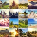 Indonesia collage Royalty Free Stock Photo