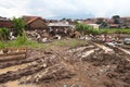 Aftermath of flash flood in 2016 in Garut, West Java, Indonesia.