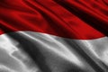 INDONESIA flag 3D illustration symbol.