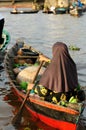 Indonesia - floating market in Banjarmasin Royalty Free Stock Photo