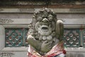 Indonesia god statue in front of bali temple.Traditional indonesian hindu symbol in ubud,Bali,Indonesia