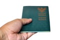 Indonesia Green Passport Book White Background