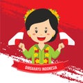 Indonesia Independence Day With Character