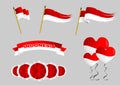 Indonesia Independence Flags decoration for celebration