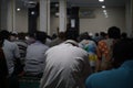 indonesia, jakarta february 17 2023, friday prayer atmosphere at one of the mosques in the city of jakarta.