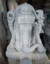 Indonesia, Magelang , Central Java, stone carving shop, ganesha statue .