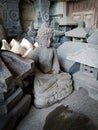 Indonesia, Magelang , Central Java, stone carving shop