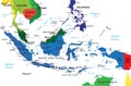 Indonesia map Royalty Free Stock Photo