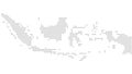 Indonesia map dotted, grey point, on white background
