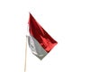 Indonesia national flag isolated over white background