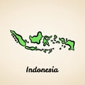 Indonesia - Outline Map