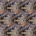 Abstract symmetrical pattern of Indonesian batik, floral motif, batik blur pattern.