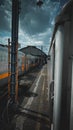 Indonesia railway station Royalty Free Stock Photo