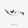 Indonesia region map: grey outline on white.