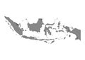 Indonesia State Map Vector silhouette