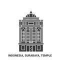 Indonesia, Surabaya, Travels Landsmark travel landmark vector illustration