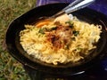 Indonesia traditional noodles on the bowl