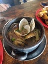Spicy Seashell Soup, Lokan Royalty Free Stock Photo