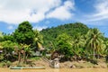 Indonesia - Village on the Kayan river, Borneo Royalty Free Stock Photo