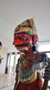 Indonesian authentic wayang golek, wooden carved rod puppet