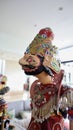 Indonesian authentic wayang golek, wooden carved rod puppet