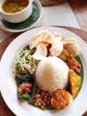 Indonesian & bali ethnic cuisine Royalty Free Stock Photo