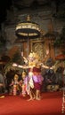 Indonesian - Balinese traditional dance, umbrella and golden decoration
