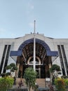 Indonesian bank building with colonial building style