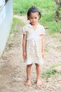 Indonesian barefoot girl