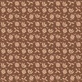 Indonesian batik with plant flower motifs seamless pattern for Wallpaper, whole Cloth, textile, Original From Indonesia