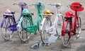 Indonesian bicycles Royalty Free Stock Photo