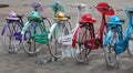 Indonesian bicycles Royalty Free Stock Photo