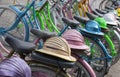 Indonesian bicycles Royalty Free Stock Photo