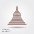 Indonesian Borobudur ancient temple