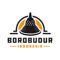 Indonesian Borobudur temple logo