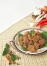 Indonesian cuisene, Beef Rendang. Royalty Free Stock Photo