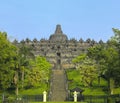 Indonesian cultural heritage buildings and statues