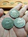 Indonesian currency in the form of coins