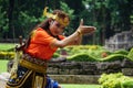 Indonesian dancers with traditional costumes are ready to perform to celebrate the World Dance Day Royalty Free Stock Photo