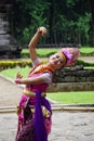 Indonesian dancers with traditional costumes are ready to perform to celebrate the World Dance Day Royalty Free Stock Photo