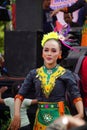 Indonesian do a flash mob traditional dance to celebrate national education day