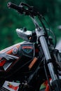 Indonesian drag race motorbike, Yamaha Yamaha King motorbike is an Indonesian legend motor. Royalty Free Stock Photo