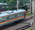 The Indonesian Electric Railroad, sections around the largest metropolitan area are used as this commuter train network