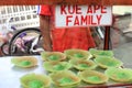 Indonesian Food - Kue Ape, a traditional pandan based pancake snack